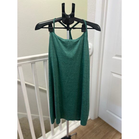 Eddie Bauer Green Racer Back Workout Dress with built in Bra - Size Large - Picture 1 of 7